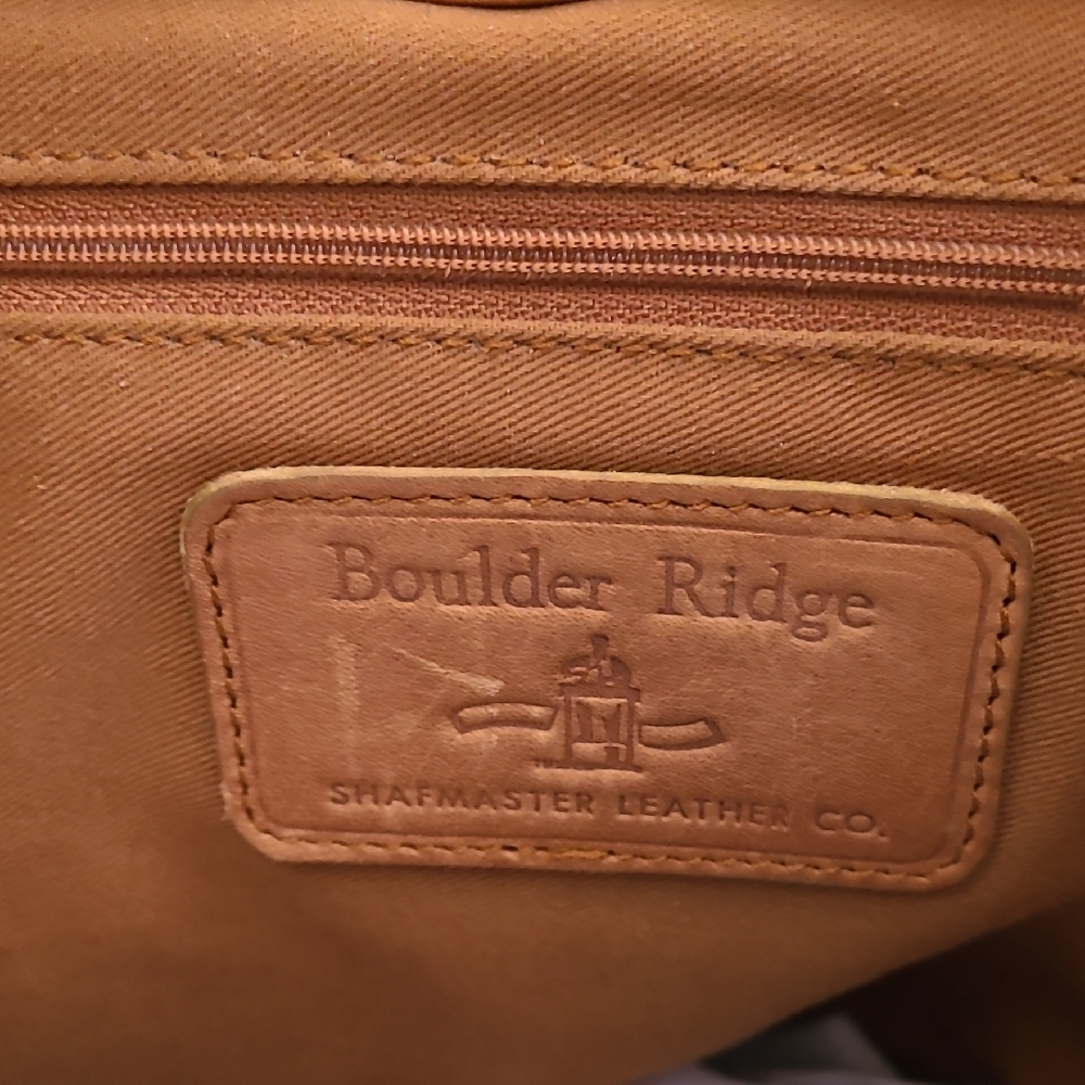 Tan Leather Backpack by Boulder Ridge - Picture 3 of 7